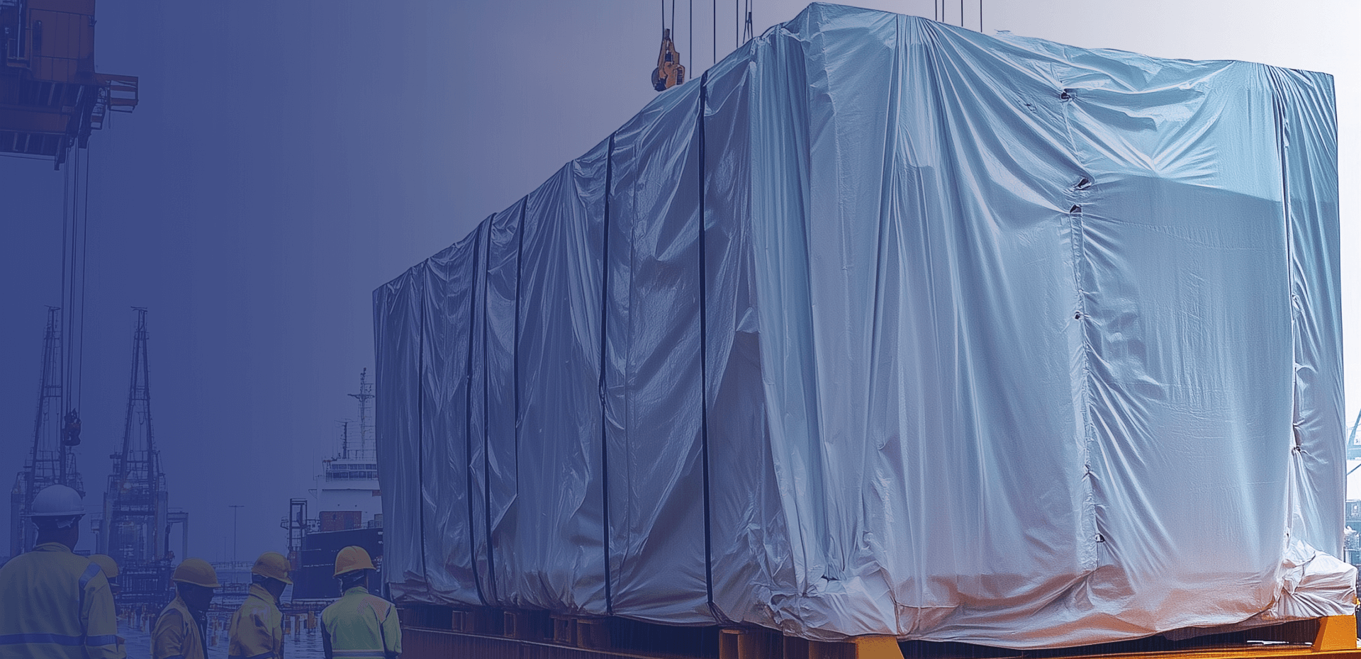 Seamless woven tarpaulin with UV weather resistance