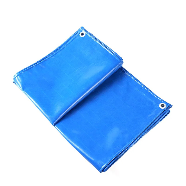 Blue PE Tarpaulin Plastic Sheet Linyi Tarpaulin Fabric Factory