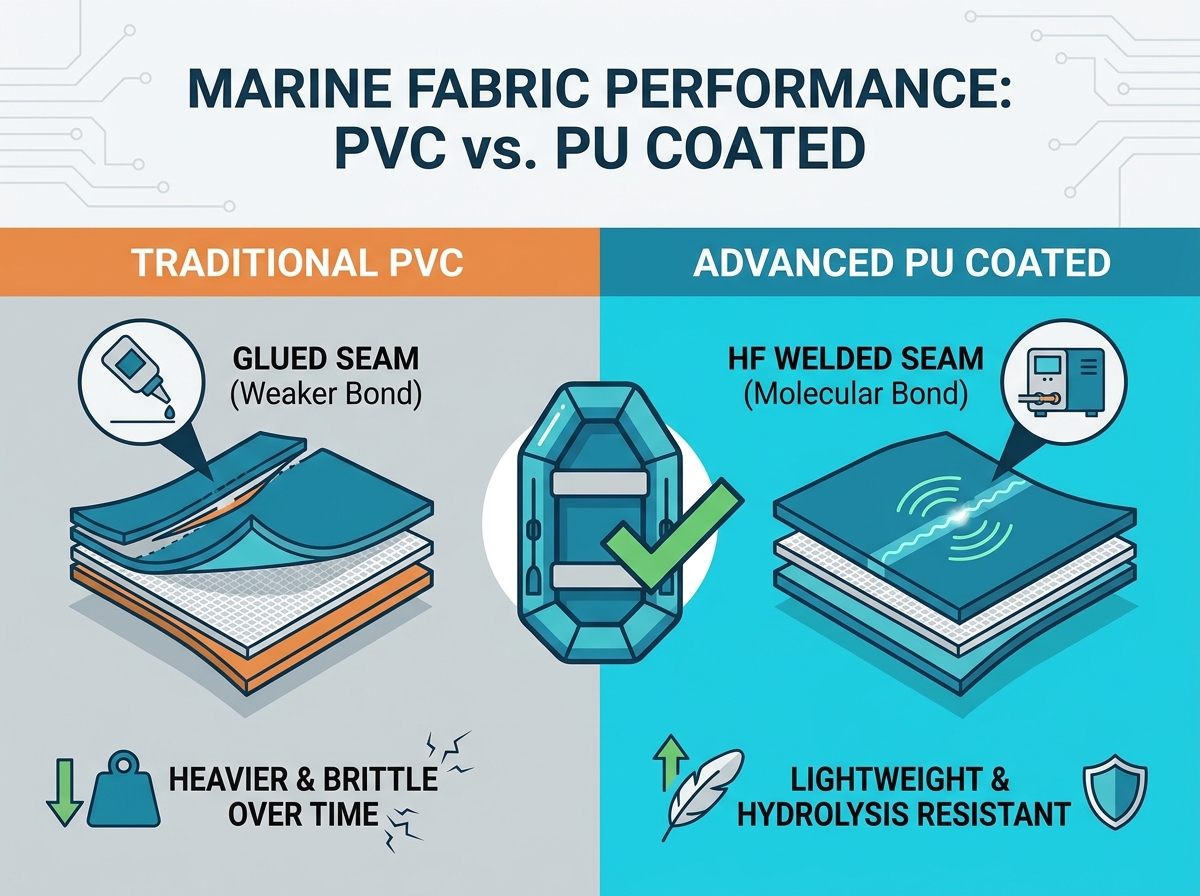 PU coated tarpaulin manufacturing and marine applications